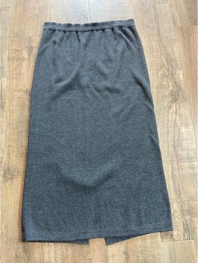 Dress Barn Long Skirt Scrunch Waist 35” long Cotton blend